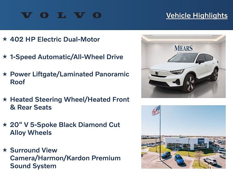 Volvo  C40 Recharge Ultimate, Twin Motor, Electric
